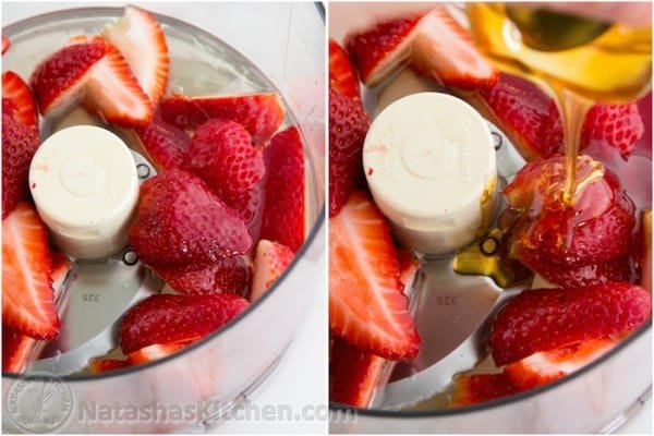 Apple and Pear Spinach Salad with Strawberry Vinaigrette-4