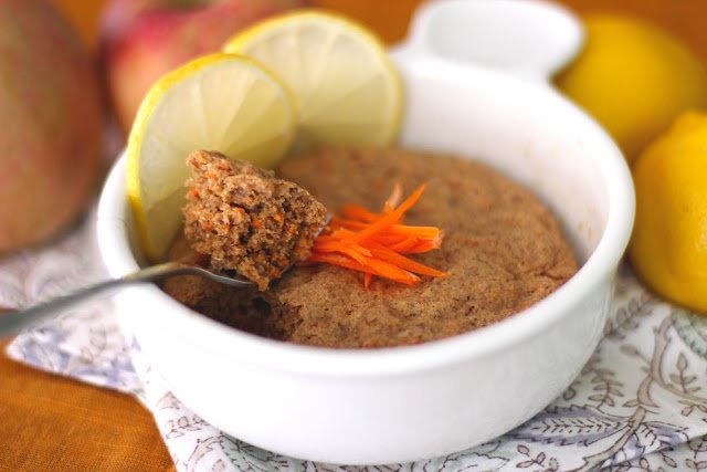 You can make this Healthy Single-Serving Microwave Carrot Cake Muffin in 5 minutes. It's low calorie, low fat, and sugar free but without the healthy taste!