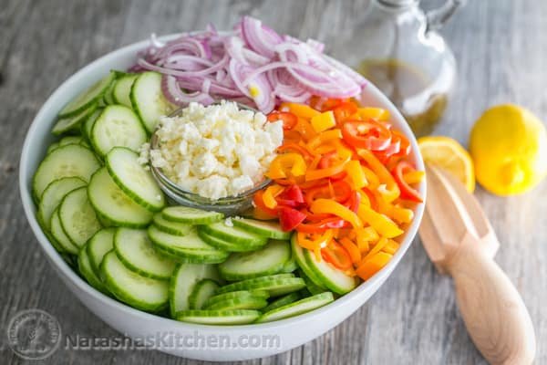 This Cucumber Salad is so easy & healthy. We couldn't stop eating it! @natashaskitchen