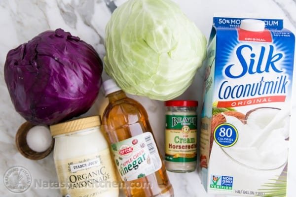 Coconut Coleslaw Recipe @NatashasKitchen