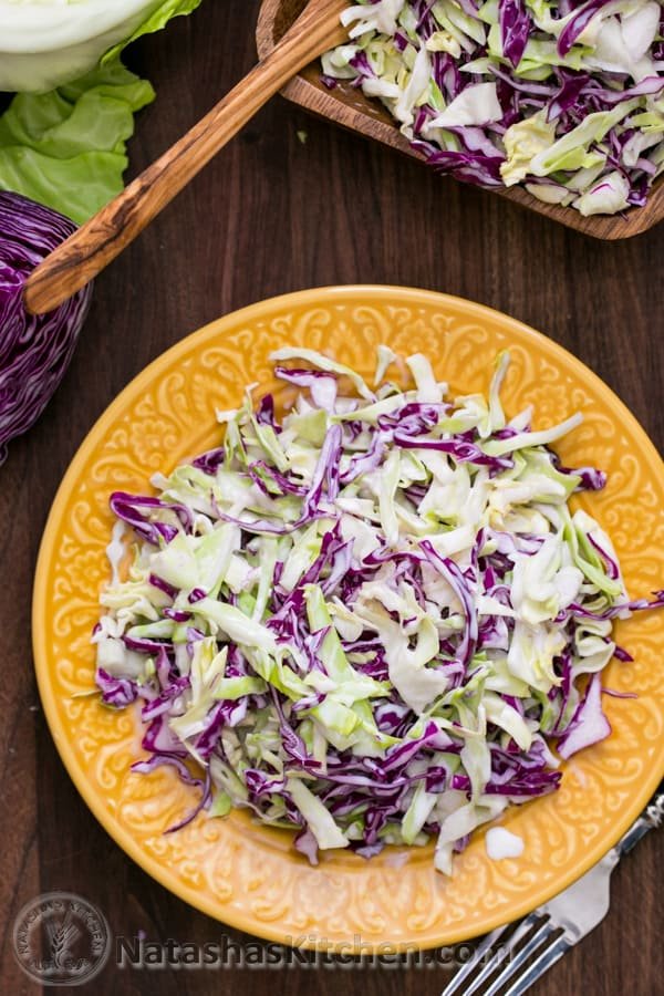 This Creamy Coconut Coleslaw is delicious in a sandwich or over fish tacos. , a "copycat" of the famous "France's Coleslaw" we tried in Coconuts Fish Cafe.