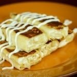 Pineapple here is sweet and tart; a perfect complement to the cheese filling in these nalesniki. Enjoy nalesniki topped with sour cream or favorite jam.