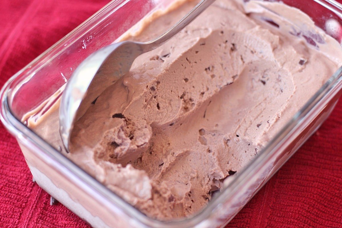 Finally, a HEALTHY Cherry Garcia Frozen Yogurt recipe! This healthier homemade version of the classic is low fat, low sugar, high protein, and gluten free! | Desserts With Benefits Blog Finally, a HEALTHY Cherry Garcia Frozen Yogurt recipe! This healthier homemade version of the classic is low fat, low sugar, high protein, and gluten free! | Desserts With Benefits Blog