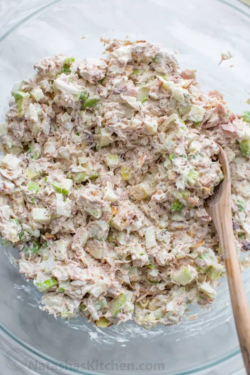The best tuna salad loaded with flaky tuna, crisp apple, and avocado making it irresistibly creamy. This is our go-to canned tuna salad recipe. Freshly mixed apple tuna salad