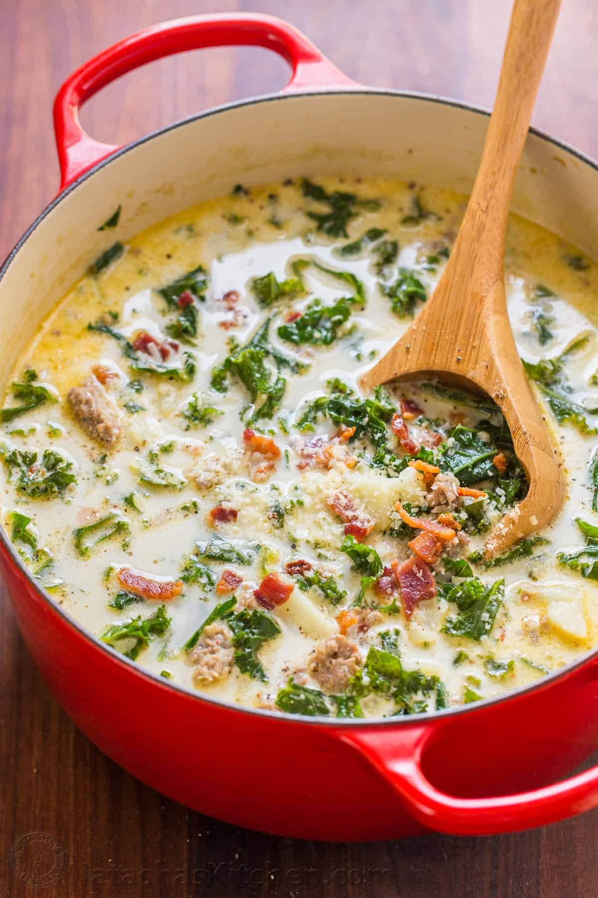 Zuppa Toscana in soup pot