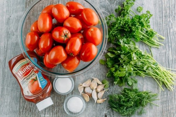 Addictively delicious! Served these marinated tomatoes at a potluck and everyone wanted the recipe! Marinated tomatoes are a great make-ahead side dish.