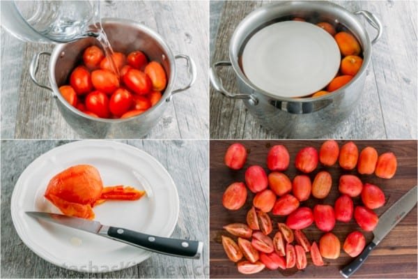 Addictively delicious! Served these marinated tomatoes at a potluck and everyone wanted the recipe! Marinated tomatoes are a great make-ahead side dish.
