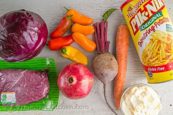 Beet and Pomegranate Kaleidoscope Salad - beautiful and scrumptious! @natashaskitchen