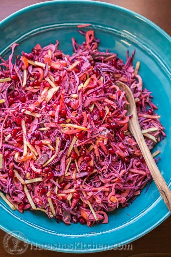 Beet and Pomegranate Kaleidoscope Salad - beautiful and scrumptious! @natashaskitchen