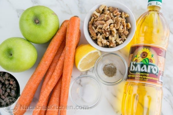Carrot Apple and Walnut Salad-4