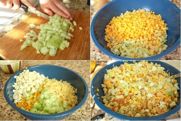 Cucumber Cauliflower and Pasta Salad-3