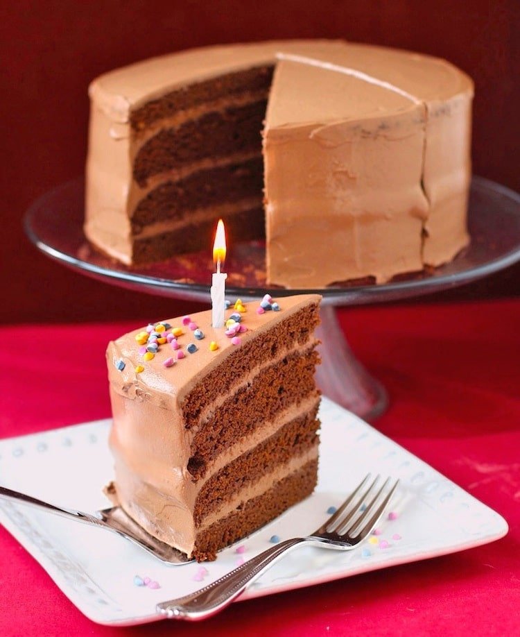 Gluten Free Chocolate Birthday Cake with Chocolate Frosting
