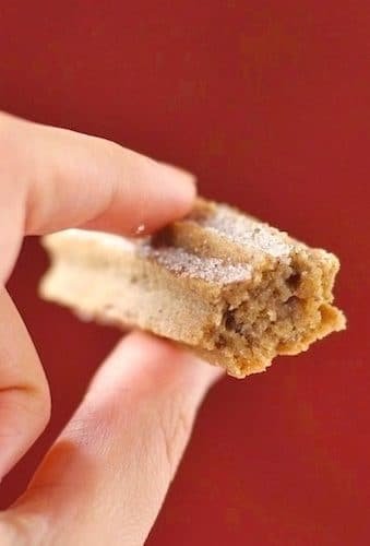 This Healthy Homemade Churros are baked, not fried! These guilt-free treats are refined sugar free, whole grain, gluten free, dairy free, and vegan! This Healthy Homemade Churros are baked, not fried! These guilt-free treats are low sugar, whole grain, gluten free, dairy free, and vegan!