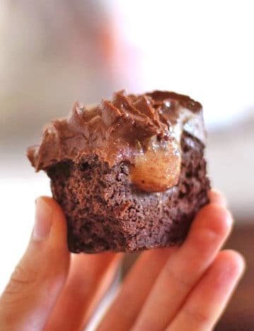 Healthy Reese's Cupcakes (Gluten Free Chocolate Cupcakes with Peanut Butter Filling and Chocolate Peanut Butter Frosting)