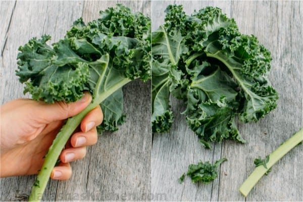 This kale salad is a make-ahead GREEN salad and is just as good the next day (perfect for parties!). So healthy and delicious. You'll make this kale salad again and again! 