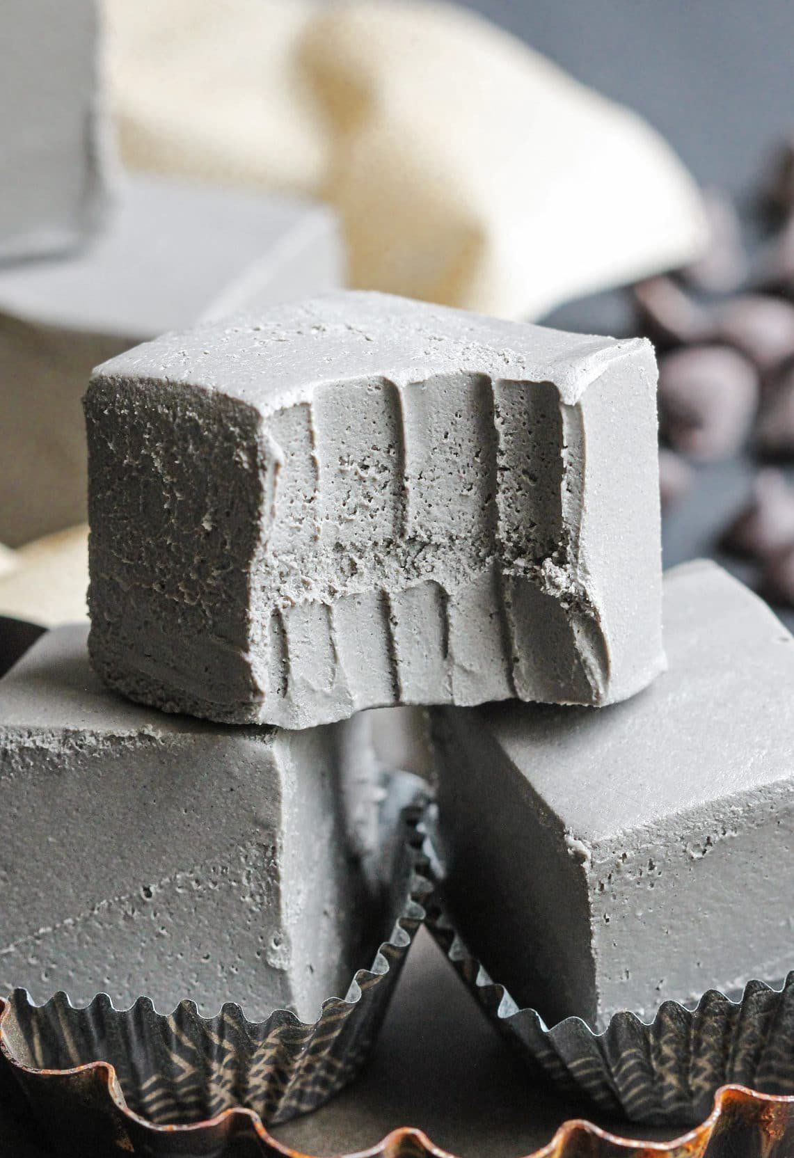 Black Velvet is just like red velvet, only black! This Healthy Raw Black Velvet Fudge is SUPER smooth, creamy, sweet, and chocolatey. You’d never know it’s all natural, refined sugar free, low carb, gluten free, dairy free, AND vegan. Can you guess the secret ingredient? -- Healthy Dessert Recipes with low calorie, low fat, and high protein options at the Desserts With Benefits Blog (www.DessertsWithBenefits.com)
