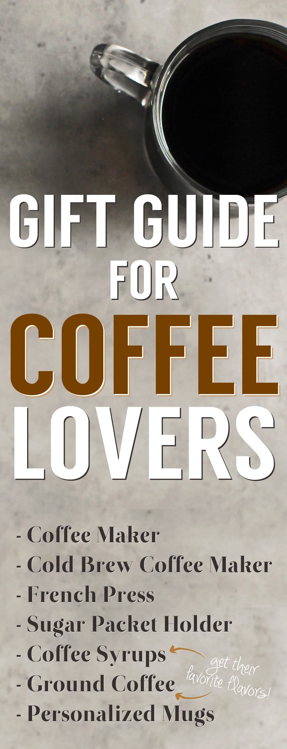 Gift Guide for Coffee Lovers from the Desserts With Benefits Blog (www.DessertsWithBenefits.com)