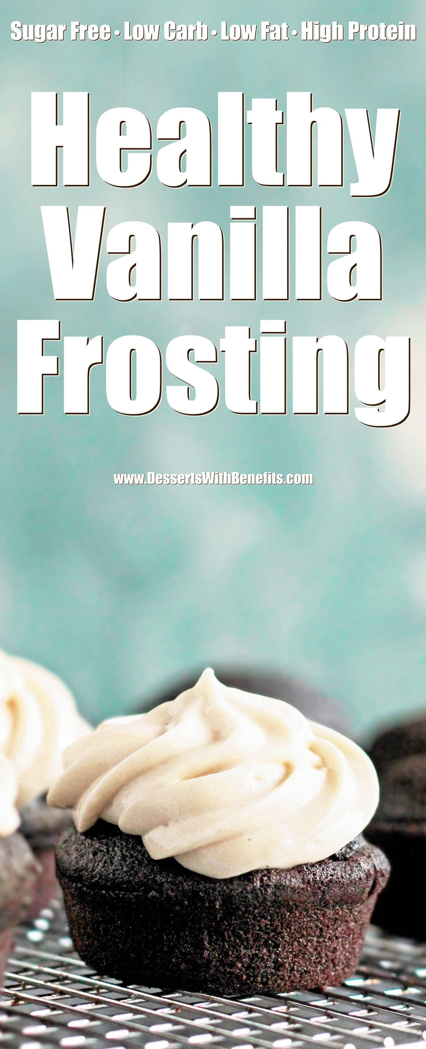 These Vanilla Protein Icing and Vanilla Protein Frosting recipes are perfect for EVERYTHING. They're sweet, simple, and delicious, but without the white sugar, butter, hydrogenated shortening (dangerous trans fats), and artificial flavorings. Just as good as the original, but made actually good for you! It’s hard to believe these are sugar free, low carb, low fat, high protein, and gluten free!