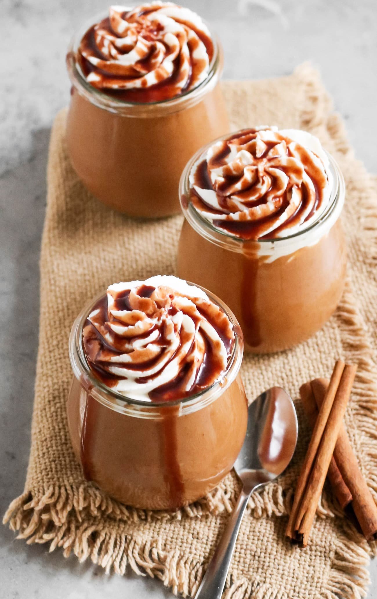 This 5-minute Healthy Caramel Pumpkin Pudding is sweet, creamy and packed full of pumpkin and caramel flavor. Best of all, it doesn't require any cooking, is refined sugar free, low fat, eggless, gluten free, and vegan too!