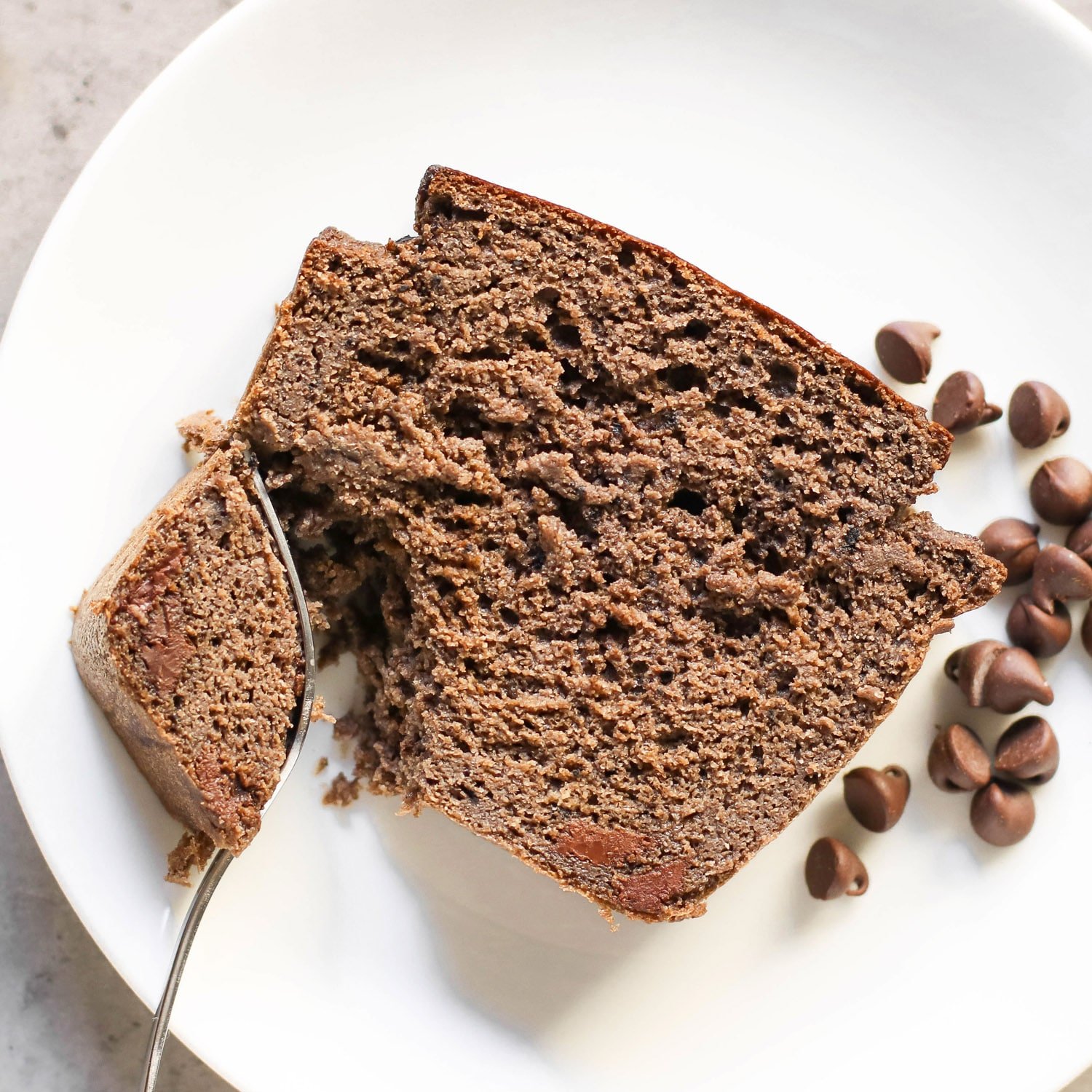 Double Chocolate Banana Bread (sugar free, high protein, high fiber, gluten free, dairy free)