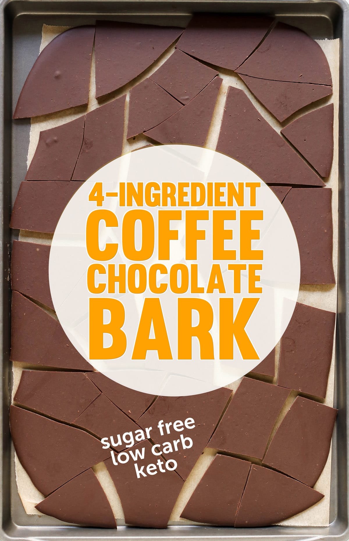 Easy Healthy Coffee Chocolate Bark Candy (sugar free, low carb, keto)