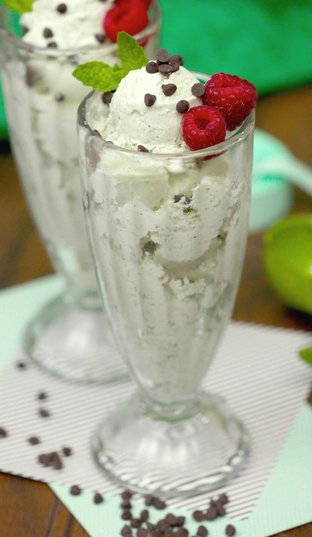 Healthy Mint Chocolate Chip Ice Cream