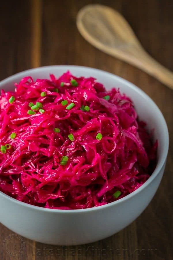 Marinated Cabbage and Beet Salad | natashaskitchen.com