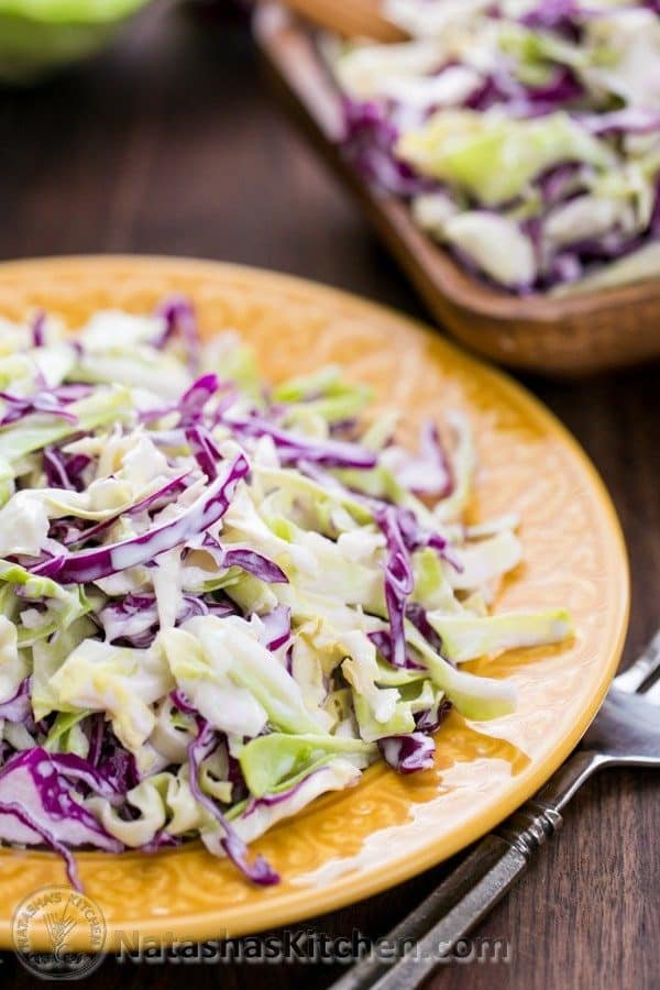 This Creamy Coconut Coleslaw is delicious in a sandwich or over fish tacos. , a "copycat" of the famous "France's Coleslaw" we tried in Coconuts Fish Cafe.