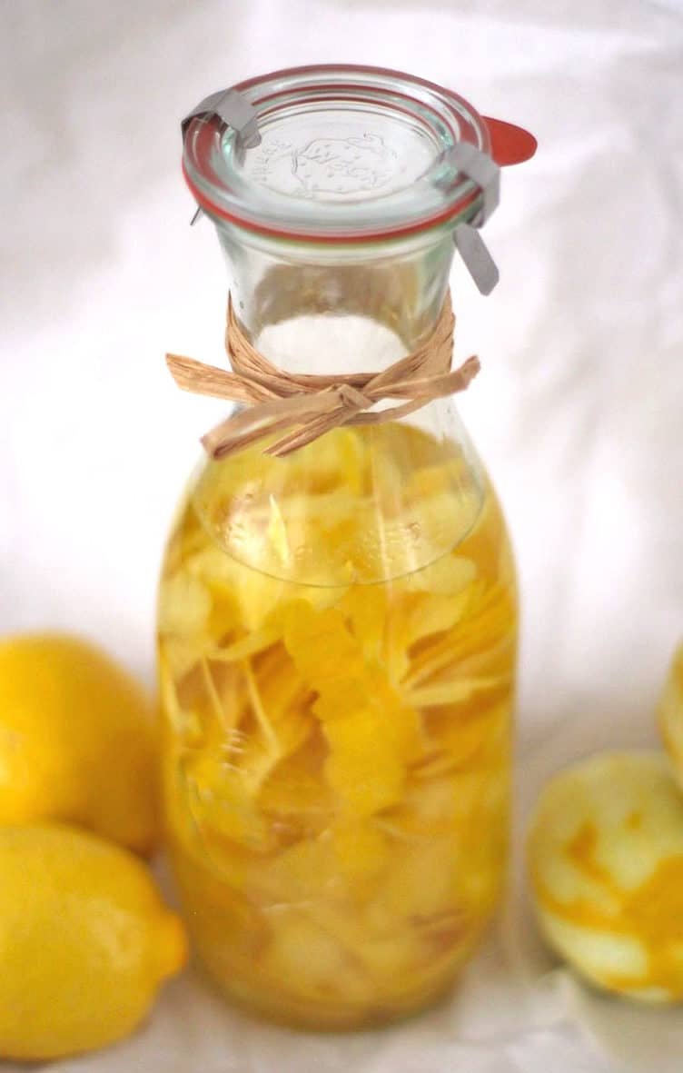 This Healthier Homemade Limoncello recipe is all natural (no artificial food coloring added), low calorie, refined sugar free, gluten free, and vegan, but you’d never know it! Healthy Dessert Recipes at Desserts with Benefits