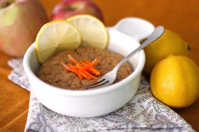 You can make this Healthy Single-Serving Microwave Carrot Cake Muffin in 5 minutes. It's low calorie, low fat, and sugar free but without the healthy taste!