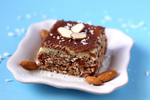 Healthy Almond Joy Krispy Treats