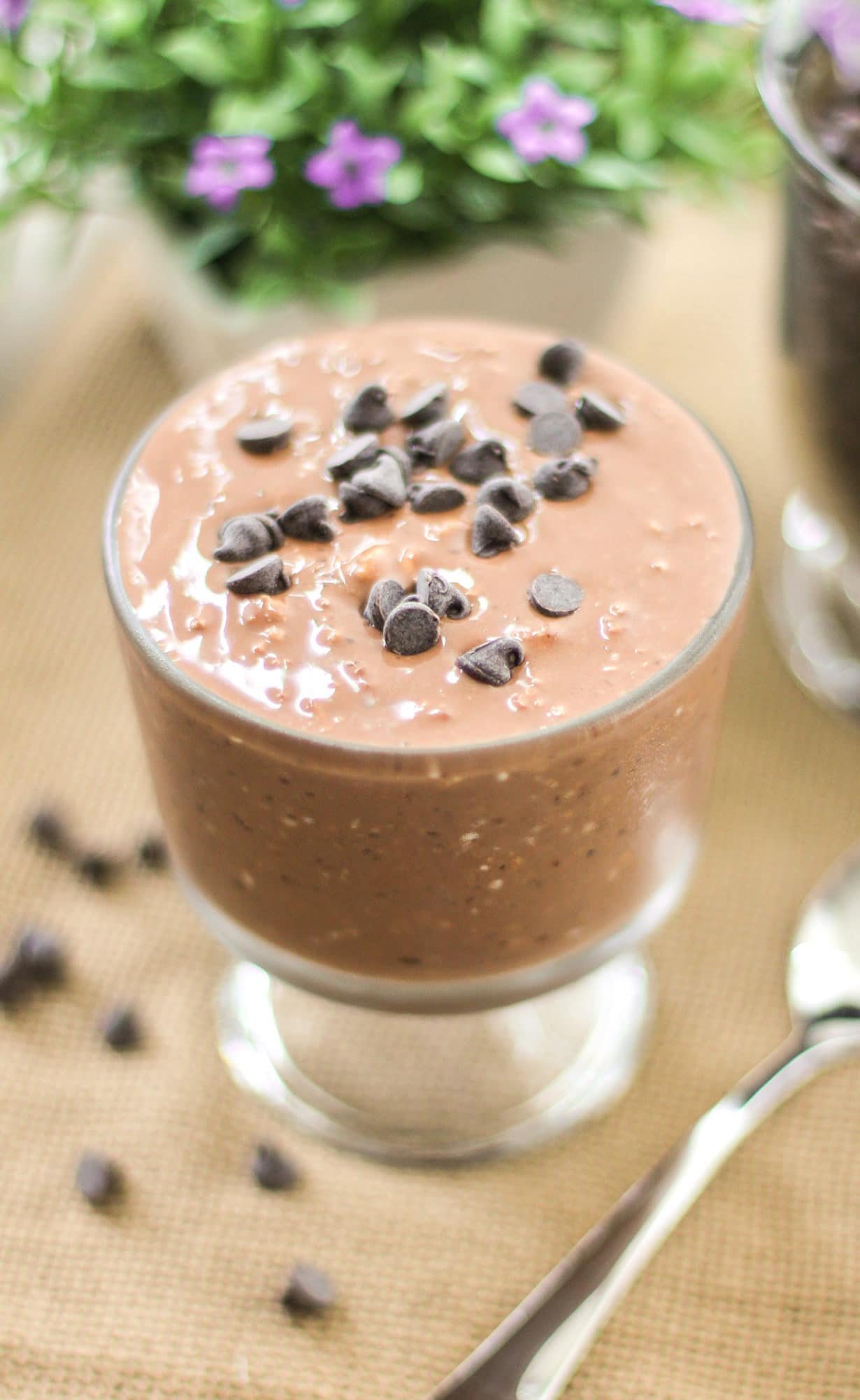 Healthy Brownie Batter Overnight Dessert Oats (sugar free, high protein, gluten free, vegan) - Healthy Dessert Recipes at Desserts with Benefits