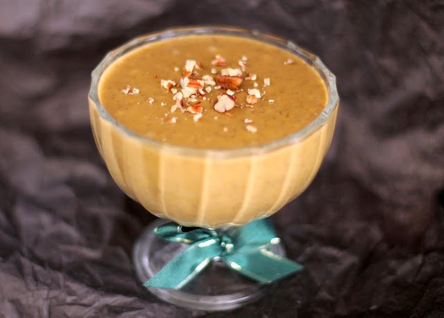 This delicious Healthy Butterscotch Mousse Pudding is made without the heavy cream, sugar, and eggs. Plus, the recipe is high protein and vegan too!