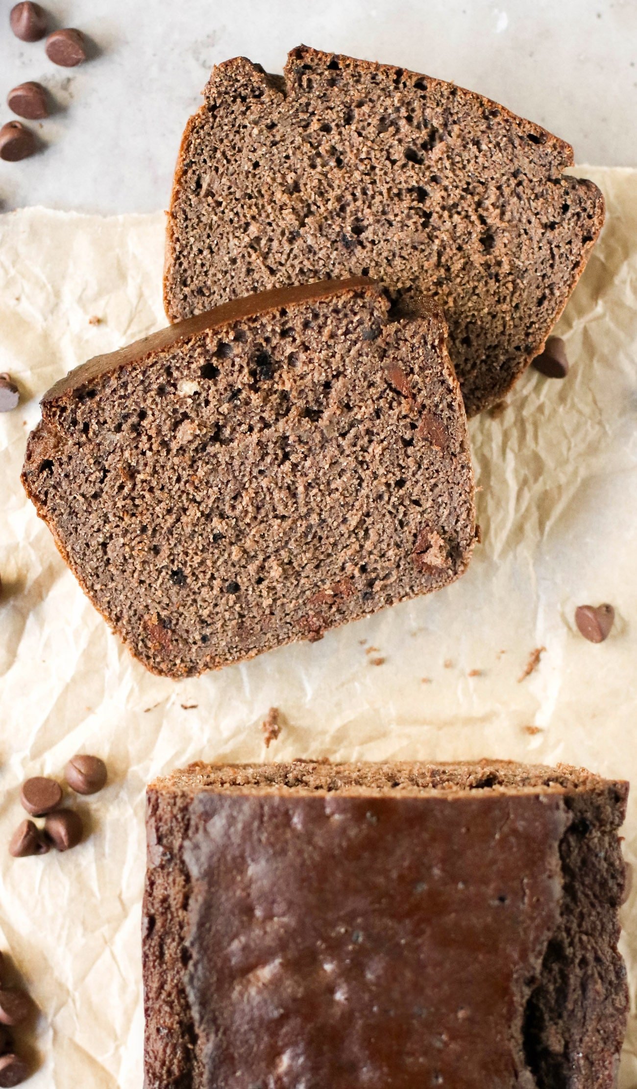 Double Chocolate Banana Bread (sugar free, high protein, high fiber, gluten free, dairy free)