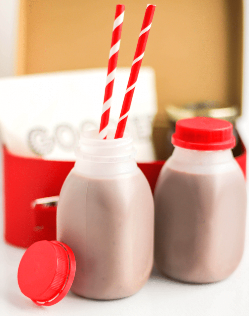 This Healthy Nutella Chocolate Milk is so sweet and creamy, you'd never know it's refined sugar free, low carb, low fat, gluten free, dairy free, and vegan!