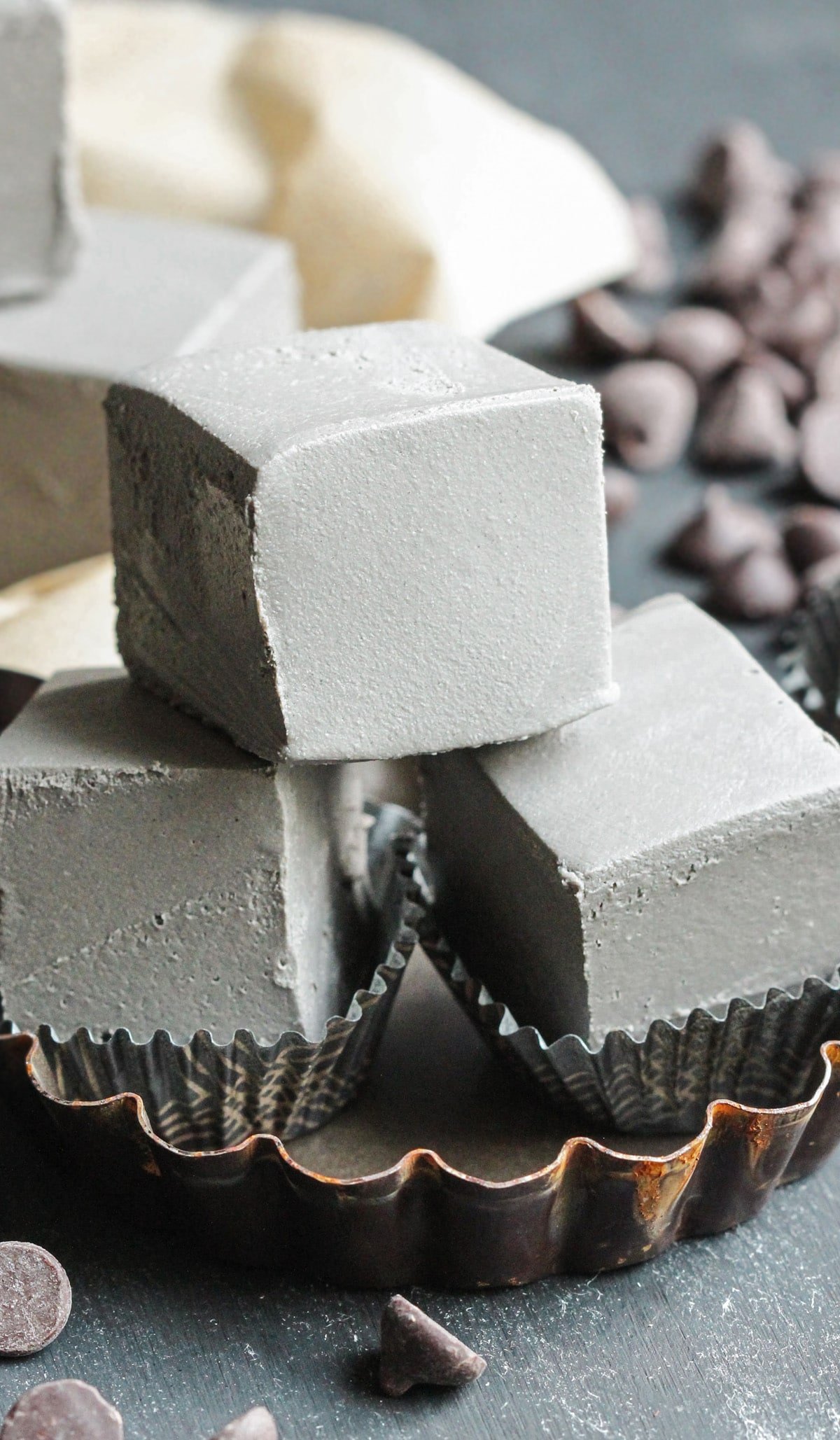 Black Velvet is just like red velvet, only black! This Healthy Raw Black Velvet Fudge is SUPER smooth, creamy, sweet, and chocolatey. You’d never know it’s all natural, refined sugar free, low carb, gluten free, dairy free, AND vegan. Can you guess the secret ingredient? -- Healthy Dessert Recipes with low calorie, low fat, and high protein options at the Desserts With Benefits Blog (www.DessertsWithBenefits.com)