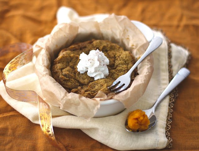 You can make this Healthy Single-Serving Pumpkin Microwave Cake in 5 minutes flat! It's so delicious you'd never know it's sugar free, gluten free + vegan.