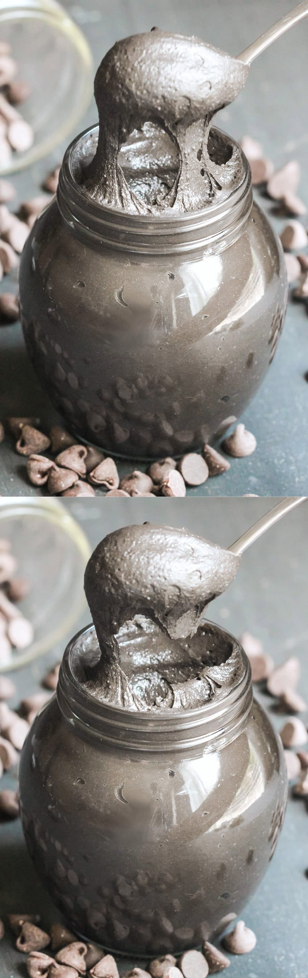 Black Velvet is just like red velvet, only black! This Healthy Black Velvet Frosting is thick, smooth, sweet, and chocolatey. You’d never know it’s all natural, refined sugar free, low carb, high protein, high fiber, gluten free, dairy free, AND vegan. Can you guess the secret ingredient? Healthy Dessert Recipes at the Desserts With Benefits Blog (www.DessertsWithBenefits.com)