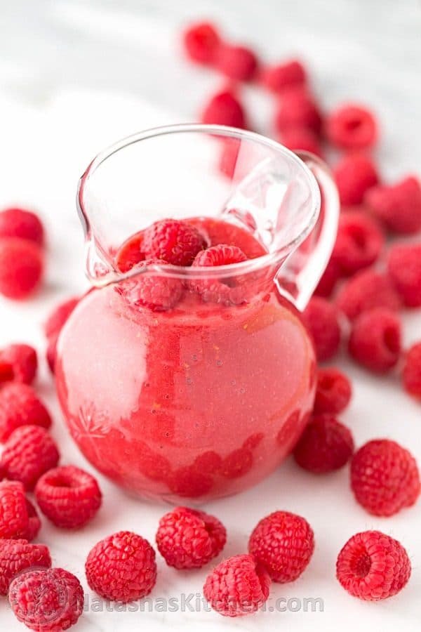 Raspberry Maple Syrup - So easy! Makes any breakfast feel like a special occasion! @natashaskitchen