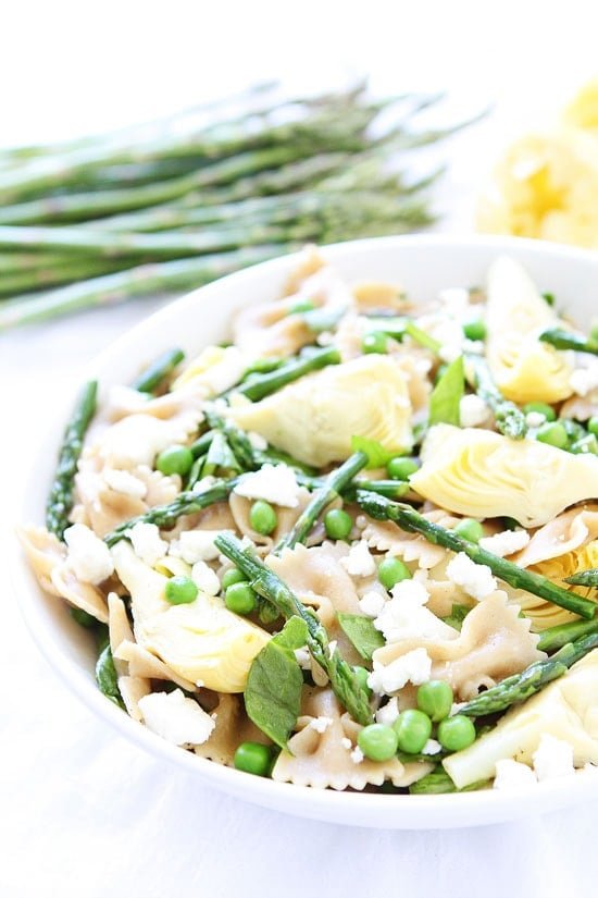 Spring Pasta Salad Recipe on twopeasandtheirpod.com The perfect pasta salad for spring! Spring Pasta Salad Recipe
