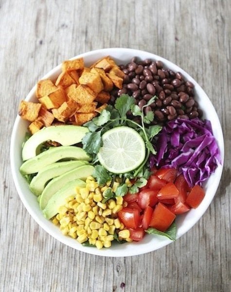 Sweet Potato and Black Bean Mexican Salad Recipe Sweet Potato and Black Bean Mexican Salad Recipe on twopeasandtheirpod.com. Love this fresh and simple salad! #glutenfree #vegetarian #cleaneating