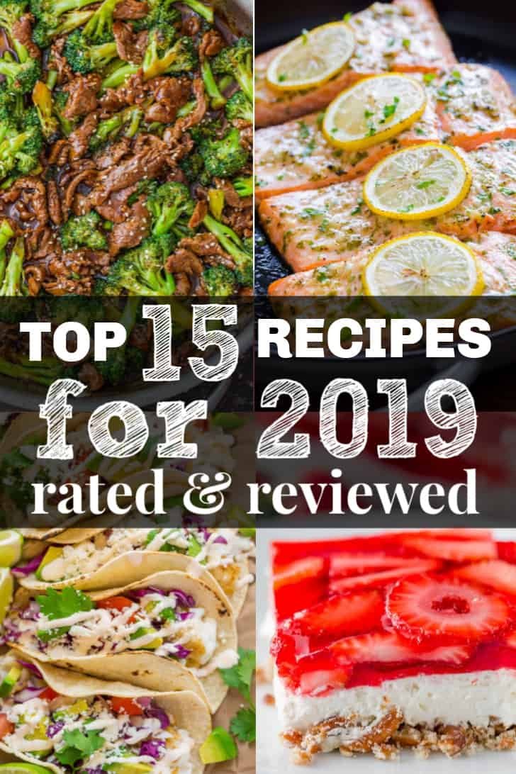 4 of the top 15 recipes for 2019