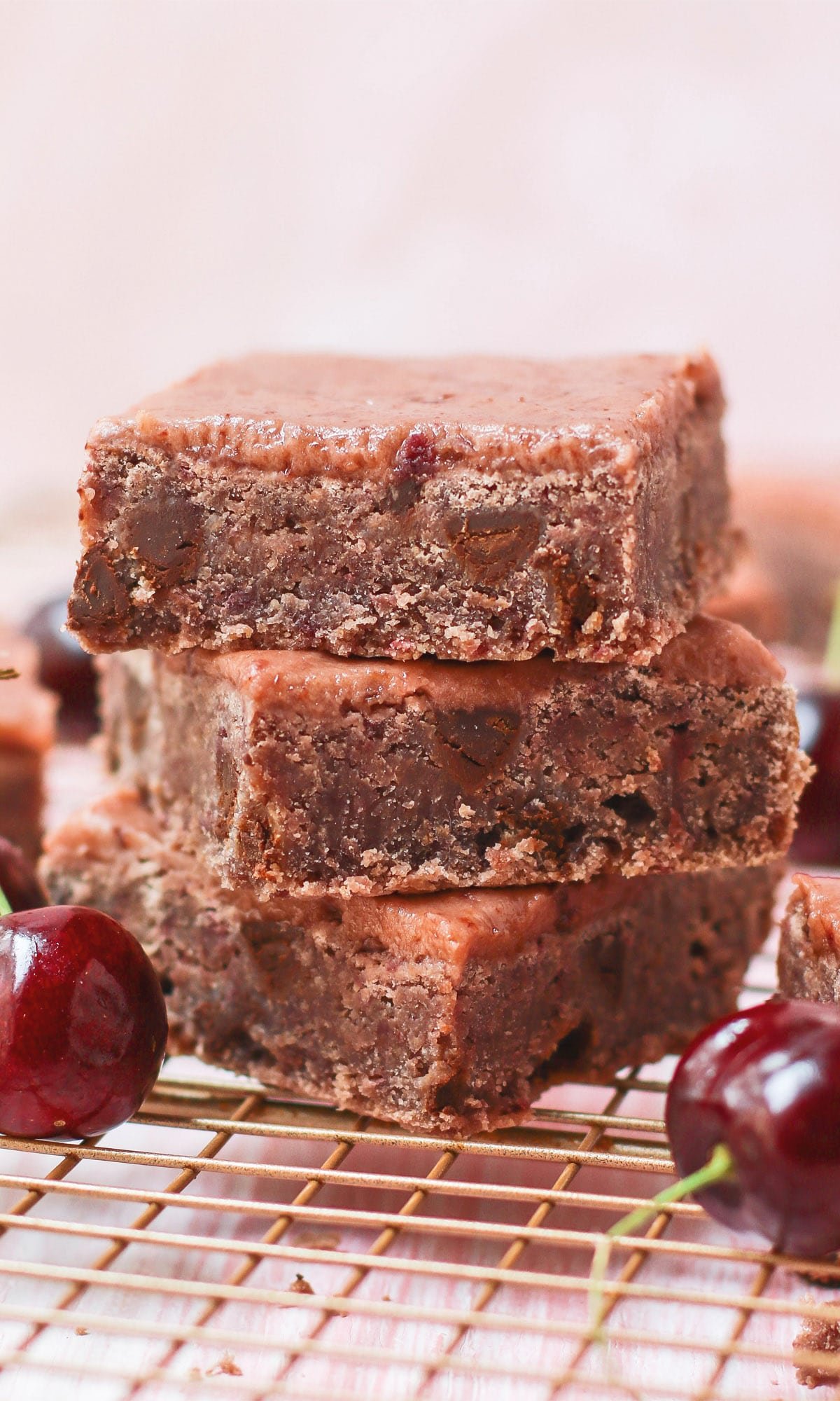 Healthy Cherry Chocolate Chip Blondies