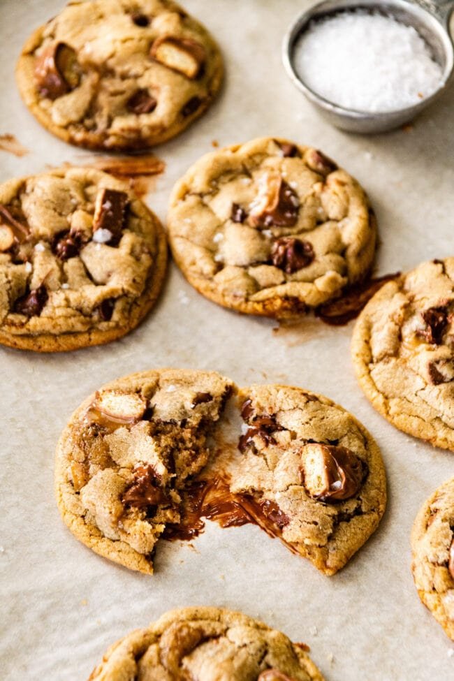 brown butter Twix cookies recipe