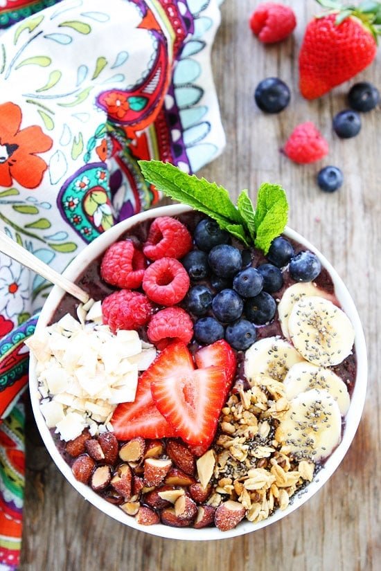 Berry Smoothie Bowl In Bowl