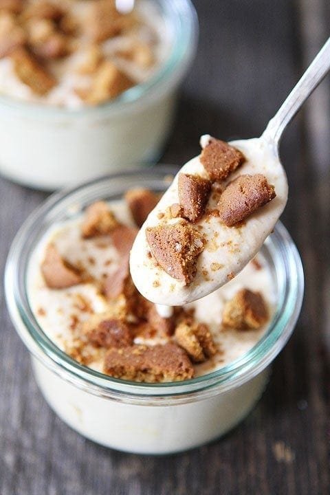 Pumpkin Cheesecake Mousse with Gingersnap Crumbles Recipe on twopeasandtheirpod.com #recipe #pumpkin