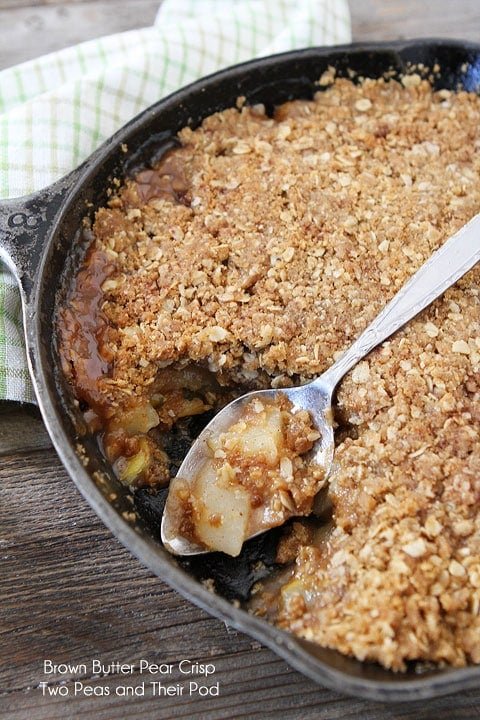 Brown Butter Pear Crisp on twopeasandtheirpod.com #recipe Brown Butter Pear Crisp on twopeasandtheirpod.com #recipe