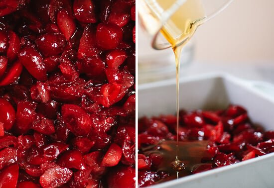 honey-sweetened plums