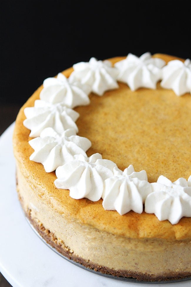 Pumpkin Cheesecake with Brown Butter Gingersnap Crust Recipe 