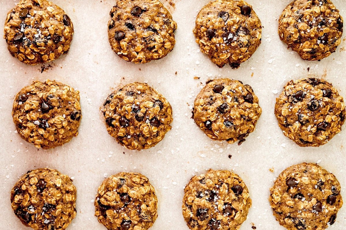 breakfast cookies with flaky sea salt.